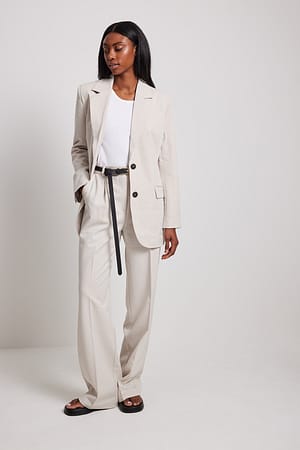 Heavy High Suit Pants Outfit