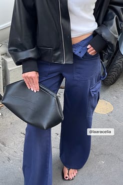 Blue Cargo Pants Outfit.