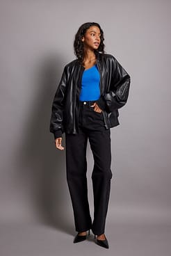 Asymmetric Strap Top Outfit.