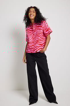 Straight Fit Short Sleeve Shirt Outfit.