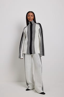 Soft Polo Wool Blend Sweater Outfit.