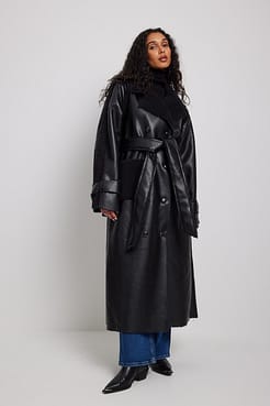 Faux Sherling Coat Outfit.