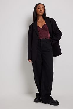 Lace Sleeve Corset Top Outfit