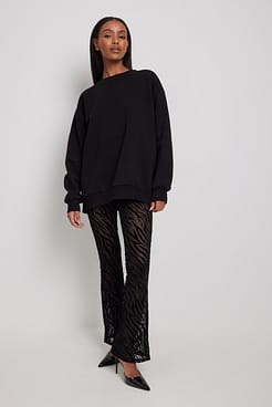 Burn Out Mesh Trousers Outfit