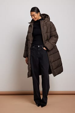 Long Padded Jacket Outfit.