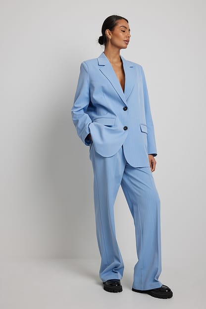 Blue Blazer surdimensionné