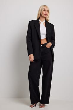 Lace Halterneck Top Outfit