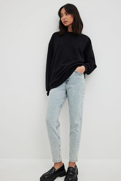 Acid Blue Jean mom