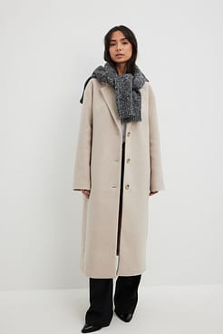 Single Button Coat Outfit.