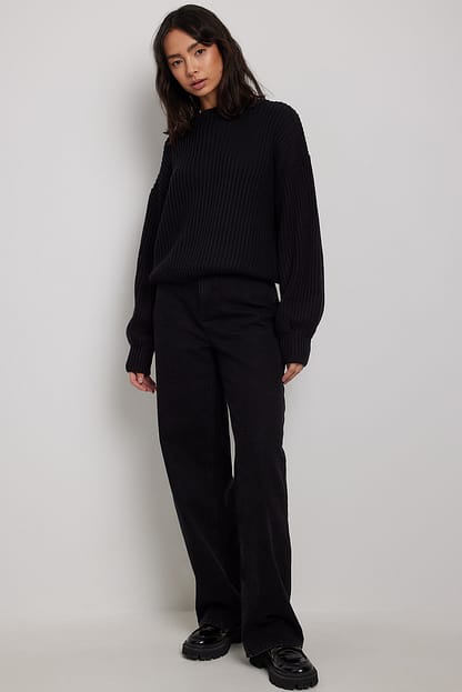 Black Pull tricoté col rond