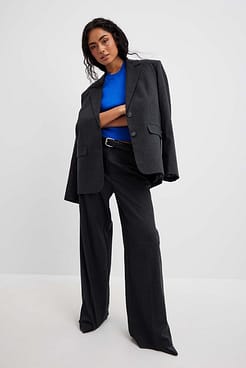 Fine Knitted Back Detail Top Outfit