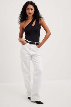 Cut Out Sleeveless Bodysuit Outfit
