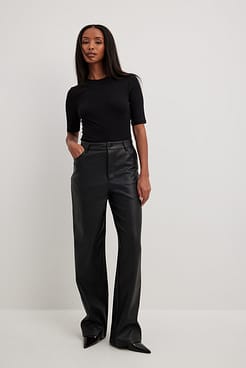 PU Trousers Outfit.