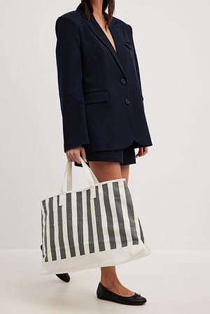 Blue Sac en toile rayée