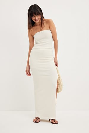 Offwhite Jupe longue structurée