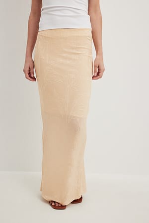 Offwhite Jupe longue structurée