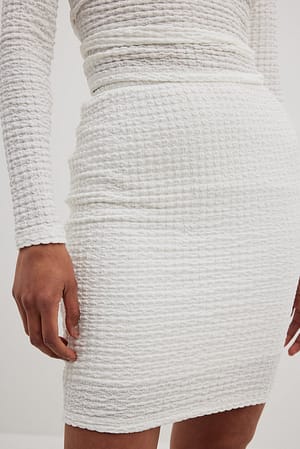 Offwhite Mini jupe structurée
