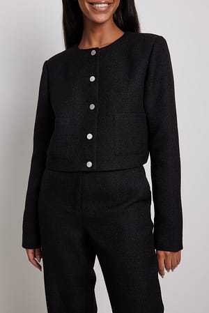 Black Veste courte structurée