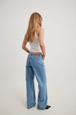 Light Blue Jean taille basse