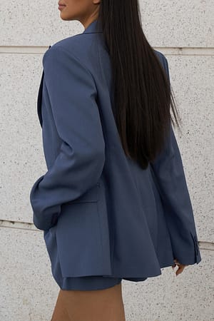 Vintage indigo Blazer oversize habillé