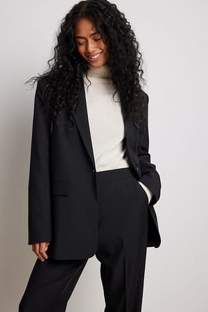 Black Blazer oversize habillé