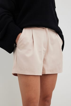 Beige Short de ville