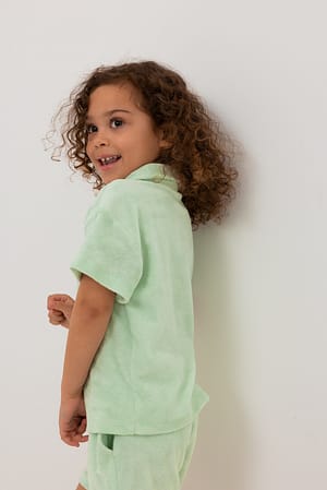 Light Green Chemise en éponge
