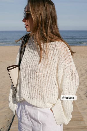 Offwhite Pull en maille ample oversize