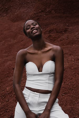 White Haut style corset