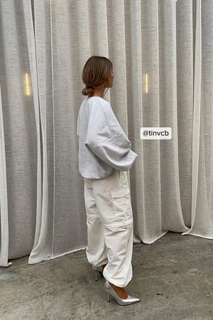 White Pantalon à poches