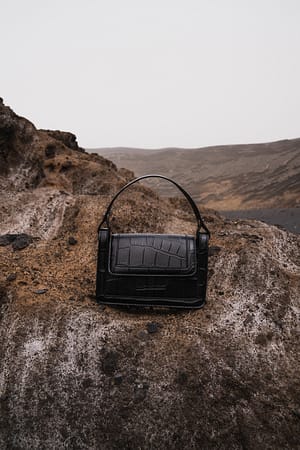Black Sac bandoulière avec poignée