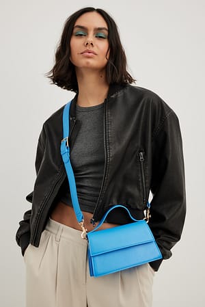 Blue Sac bandoulière avec poignée