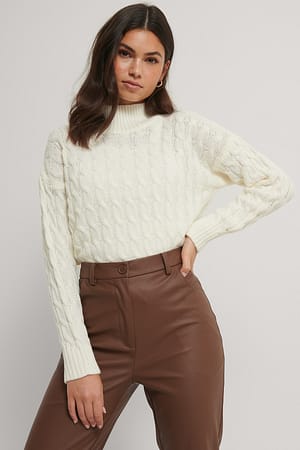 Ecru Trendyol Pull Maille