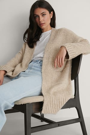 Camel Trendyol Cardigan Long