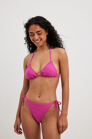 Strong Pink Culotte de bikini nouée