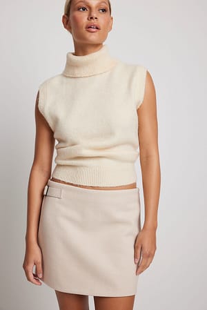 Off White Jupe courte en tweed
