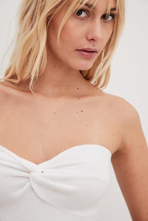 Offwhite Haut tube en maille à détail torsadé