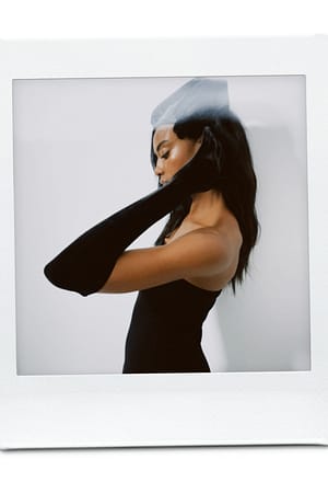 Black Velour Gloves