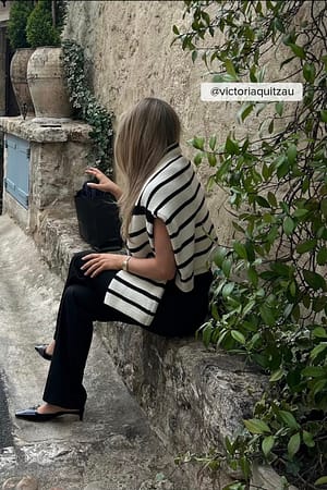 Black Pantalon de costume à jambe droite
