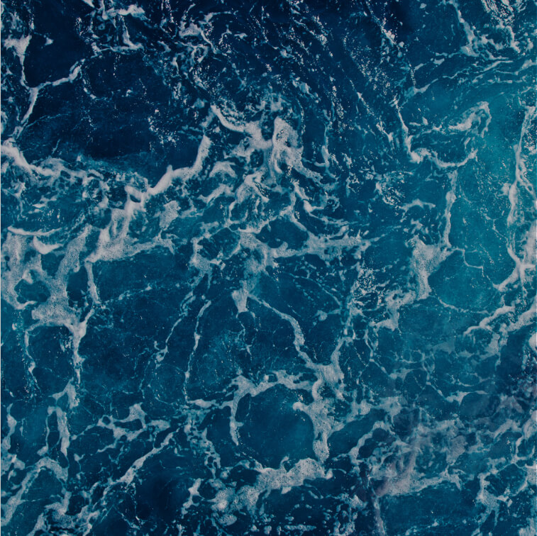 Ocean water from above