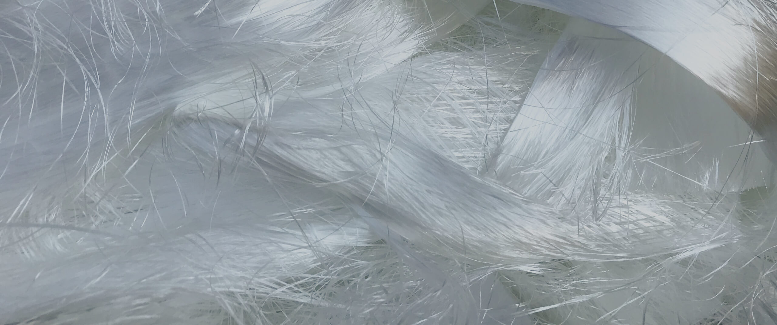 White synthetic fibers